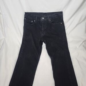 Vintage Men's Levi's 511 Black Denim Jeans 31x32 Straight Leg Slim Fit